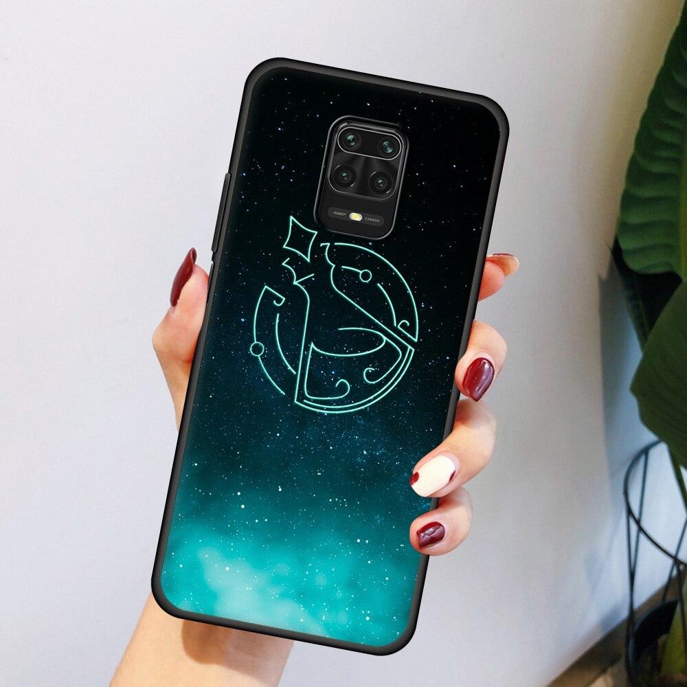 Аниме genshin Impact Constellation eula для Xiaomi Redmi Note 9S 9 8 7 10 Pro 8T 9C 9A 8A K40 Мягкий чехол для телефона из ТПУ черный чехол
