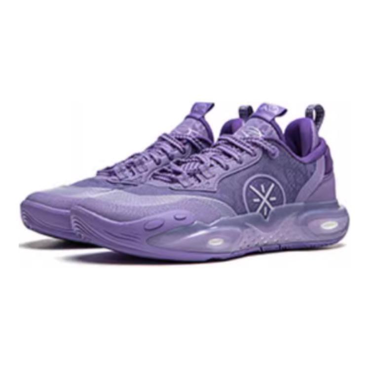 Li Ning YOUNG Низкие Детские Баскетбольные Кроссовки Фиолетовые YKBU020-5