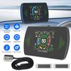 Автомобильный проекционный дисплей (HUD) со спидометром GPS, светодиодами OBD и GPS, подключением Type-C, возможностями высокой четкости и многофункциональностью