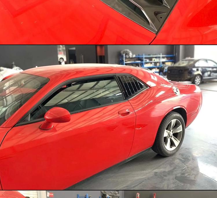 Rear & Side Window Louvers for 2015-2022 Dodge Challenger SRT Demon Hellcat