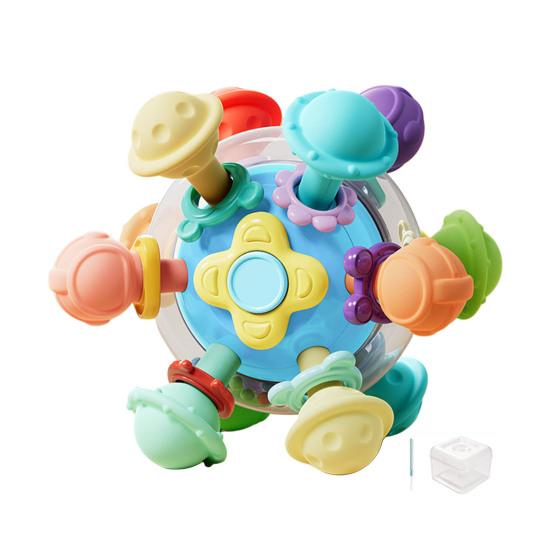 Baby Teething Toy Soft Silicone Teether for Newborns Infants Rocker Teeth Soother Learning Developmental Toy for Boys Girls 1-24 Months