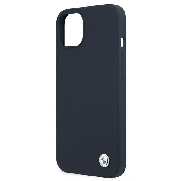 Etui do iPhone 13 mini BMW Silicone Signature Granatowe