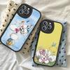Мультяшный чехол D-Diddl для iPhone 16 15 14 11 12 13 Pro Max Plus Задняя кожаная крышка