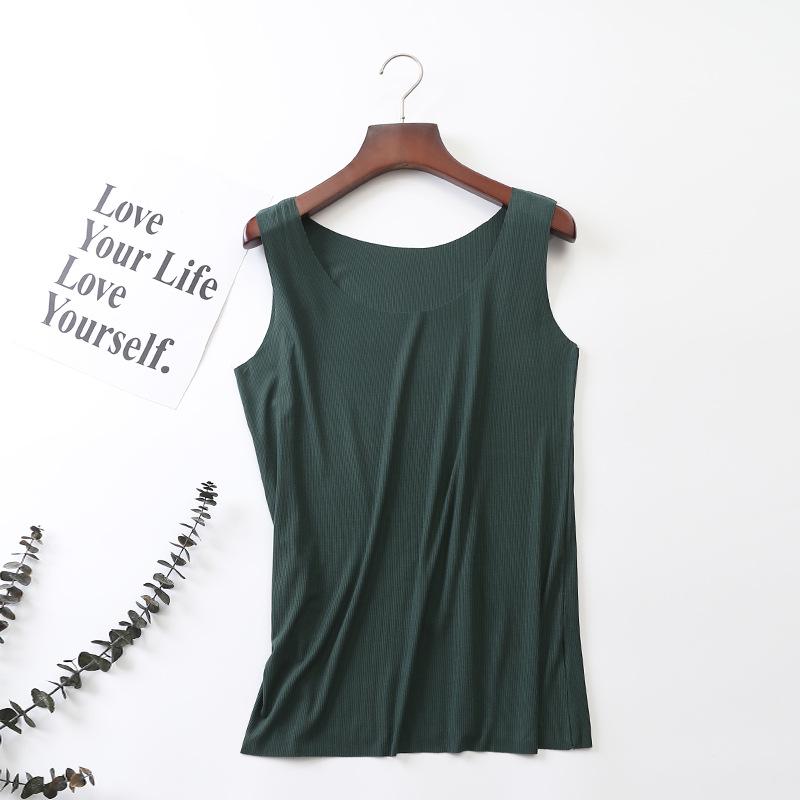 Women's Summer Modal Tank Top - Breathable, Sweat-Absorbent, Solid Color Camisole