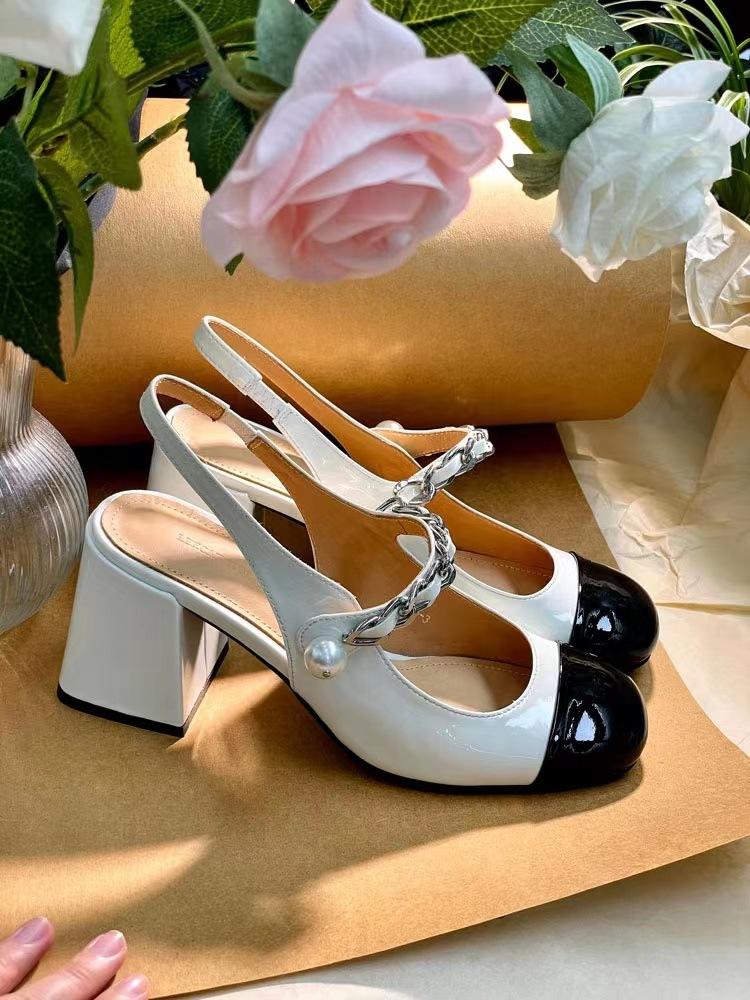 Новые ретро-босоножки на толстом каблуке из Гонконга, женские туфли на одной пуговице, французские женские туфли на толстой подошве, ароматные туфли Мэри Джейн