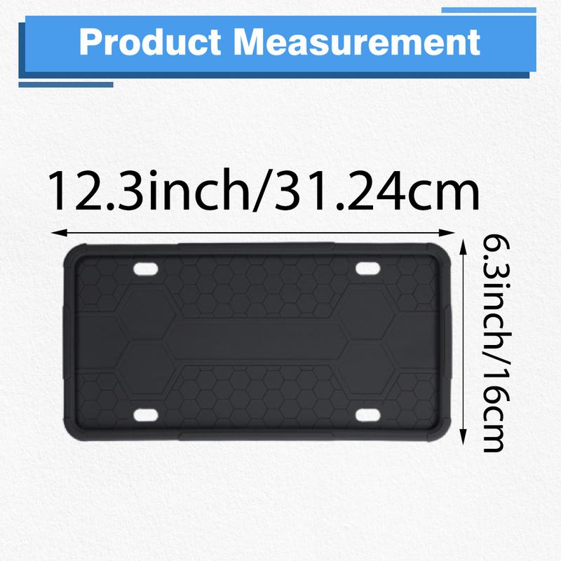 Car Front Bumper License Plate Frame Mount Bracket Holder Accessories For Sedans SUVs Trucks RVs using standard U.S. plate size