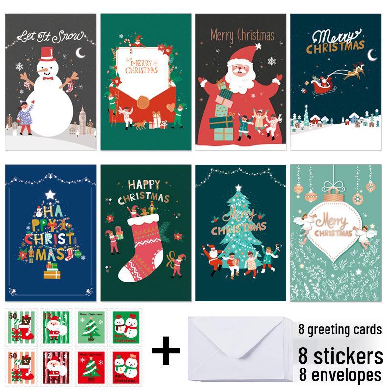 24PCS Christmas & Thanksgiving Greeting Card Set - Festive Holiday Designs for Gifts