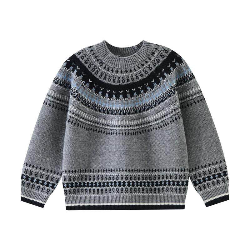 ASK JUNIOR Boys' Fair Isle Knit Sweater