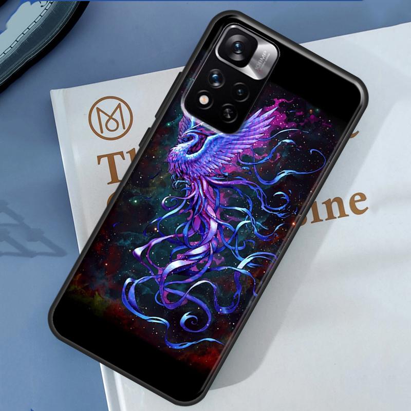 Чехол с птицей Феникс для Redmi Note 12 11 Pro Чехол для Redmi Note 10 8 9 Pro 10S 11S 9A 9C 12C 10A 10C