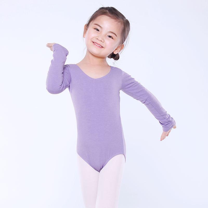Детский костюм с длинным рукавом для гимнастики и балета
