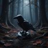 Raven Prop Crow Statue Crafts Gothic Style Bird Ornaments Craft Simulation Crow Model  Balcony