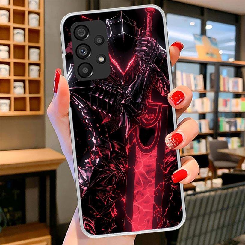 G-Guts B-Berserks Anime Phone Case For Samsung Galaxy A12 A22 A32 A52 A72 A02S Phone Case Note 20 Ultra 10 S10 Plus A51 A71 A50S