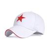 Unisex Cotton Baseball Caps with Embroidery Red Five-pointed Star Adjustable Panel Snapback Gorras Peaked Cap Sunshade Hat
