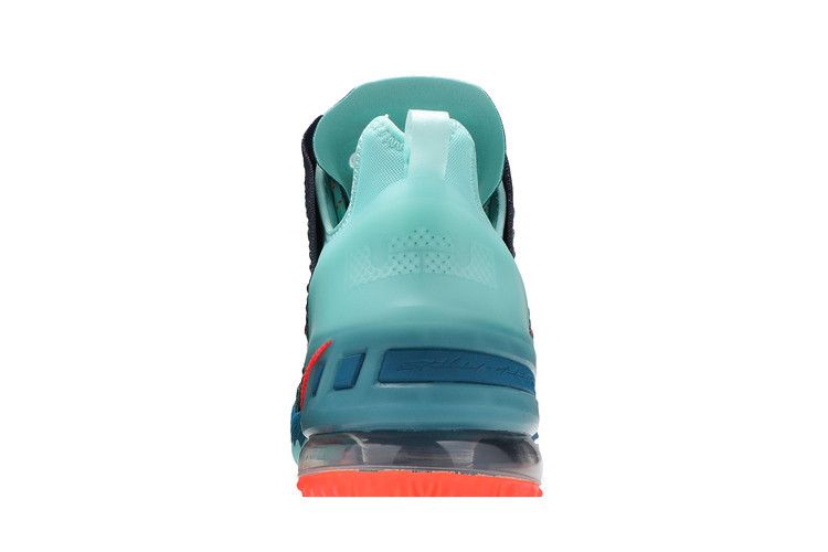 Men's Sneakers Nike LeBron 18 We Are Family Green Abyss/Tropical Twist-Bright Crimson-Hyper Crimson