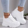 Fashion Women's Casual Sports Shoes -Elegant for All Seasons ,lightweight Comfortable Platform Sneaker,white Shoe All-match