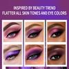 BEAUTY 9-Color Eyeshadow Palette Cut Crease Earth Tone Rose Matte Shimmer Portable Waterproof Smudge-Proof