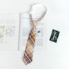 JK Bow Tie for Women, Japanese Uniform Shirt, College Style Student Plaid Tie, Men's Free Ribbon Accessories