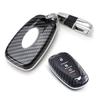 Custom Fit Black Polished Carbon Fiber Key Fob Shell Cover for 2016-up Chevrolet