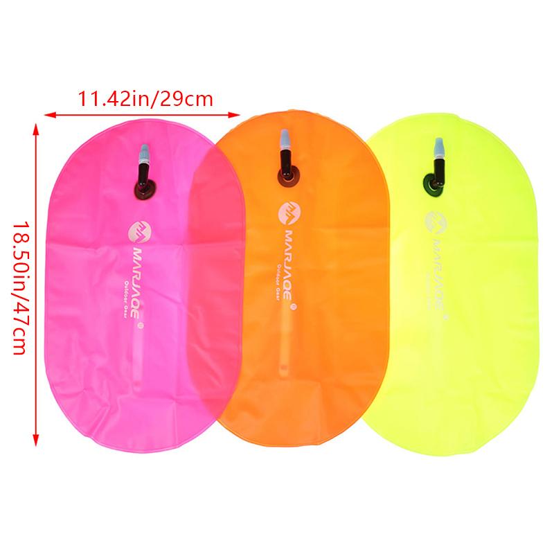 1 шт. ПВХ плавательный буй безопасности воздушный сухой буксирный мешок поплавок надувной сигнальный мешок для дрифта