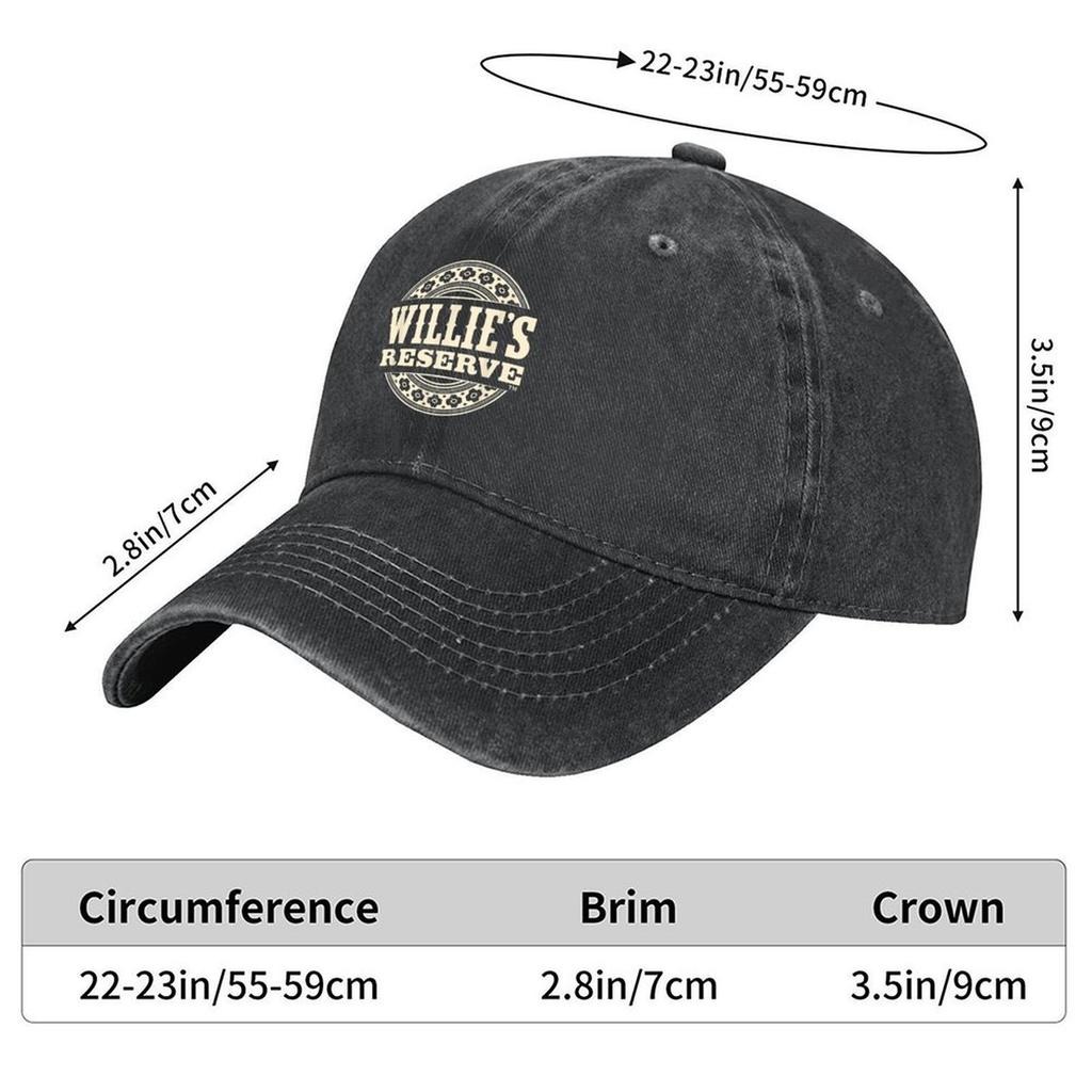 2026 Willie's Reserve - Circle Logo Baseball Cap Black Luxury Man Cap Tea Hat Horse Hat Women's Hats 2025 Men's