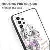 Princess Cartoon For Samsung A53 A52 A33 A32 A51 A71 A21S A13 A73 A50 A22 A23 A03 A72 A54 A12 5G Black Funda Phone Case