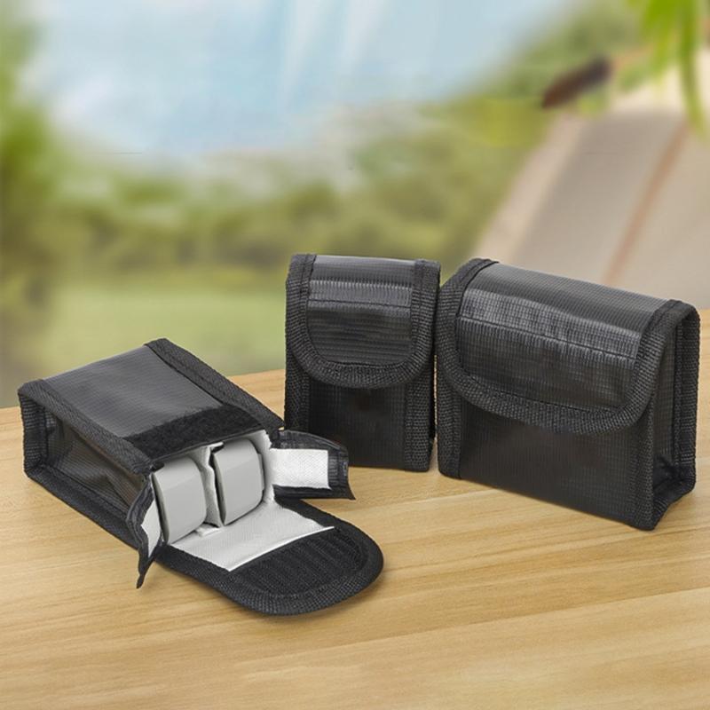 Lithium Battery Safe Storage Pouch For UAV Lithium Quadcopter Enthusiasts Fire Retardant 3 Size
