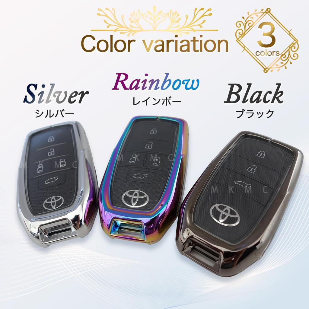 Smart Key Case Cover Alloy Material Toyota Car New Model Voxy Noah 90 Alphard 30 40 Series Harrier Crown RAV4 Compatible Custom Accessory Parts [MKMC]