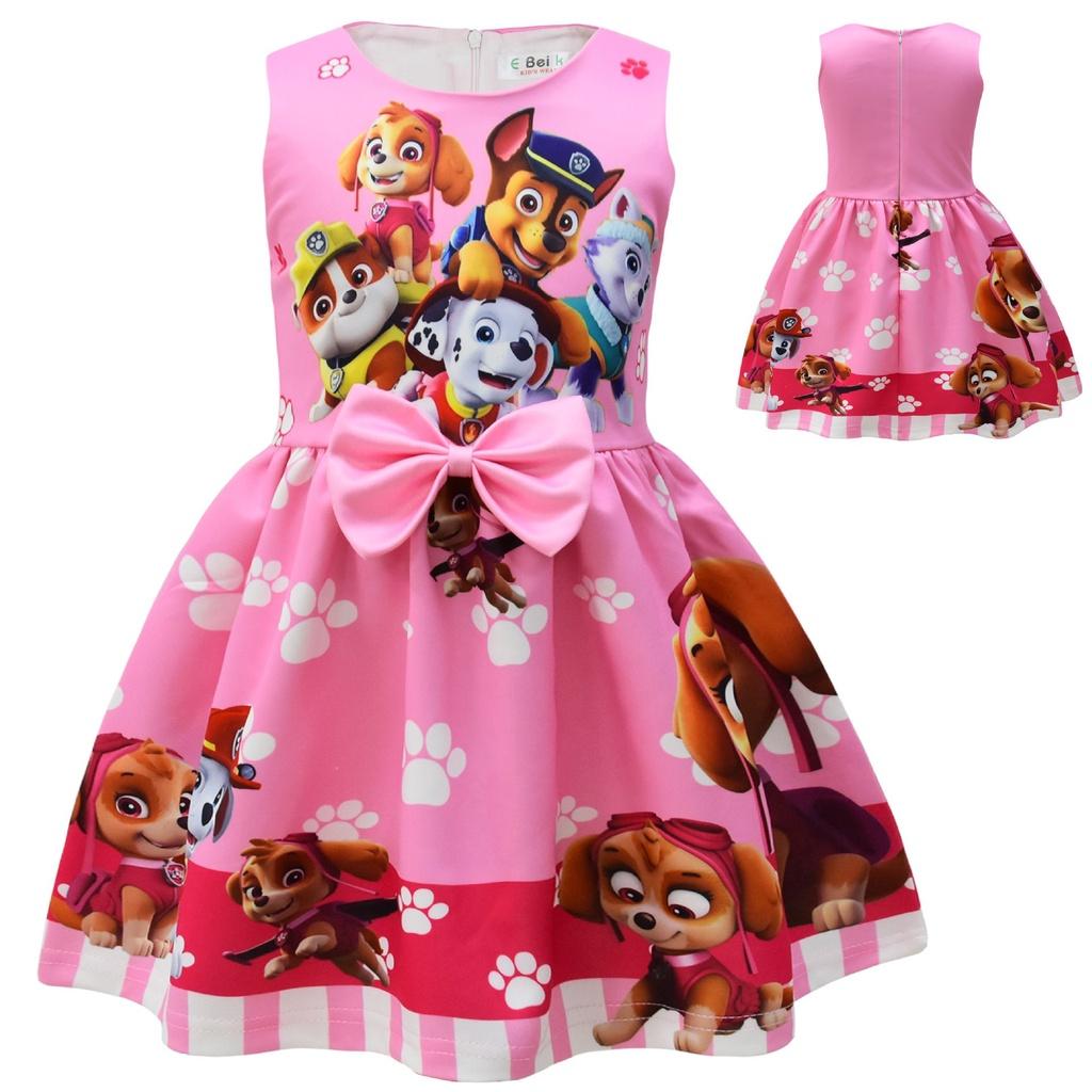 Платье для девочек с бантом, детское, с коротким рукавом, костюм для косплея, вечеринки, принцесса