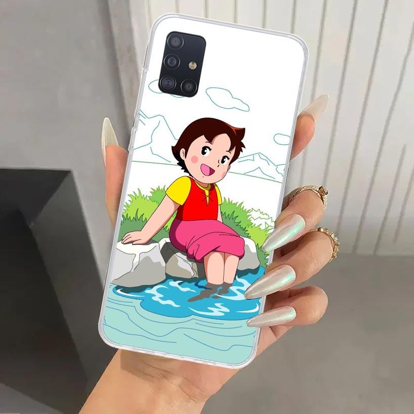 Heidi Cute Cartoon Phone Case for Samsung Galaxy A52 A32 A22 A12 A02S A50S A30S A10S Note 20 Ultra 10 Plus S10 A31 A20 A71 A72 G