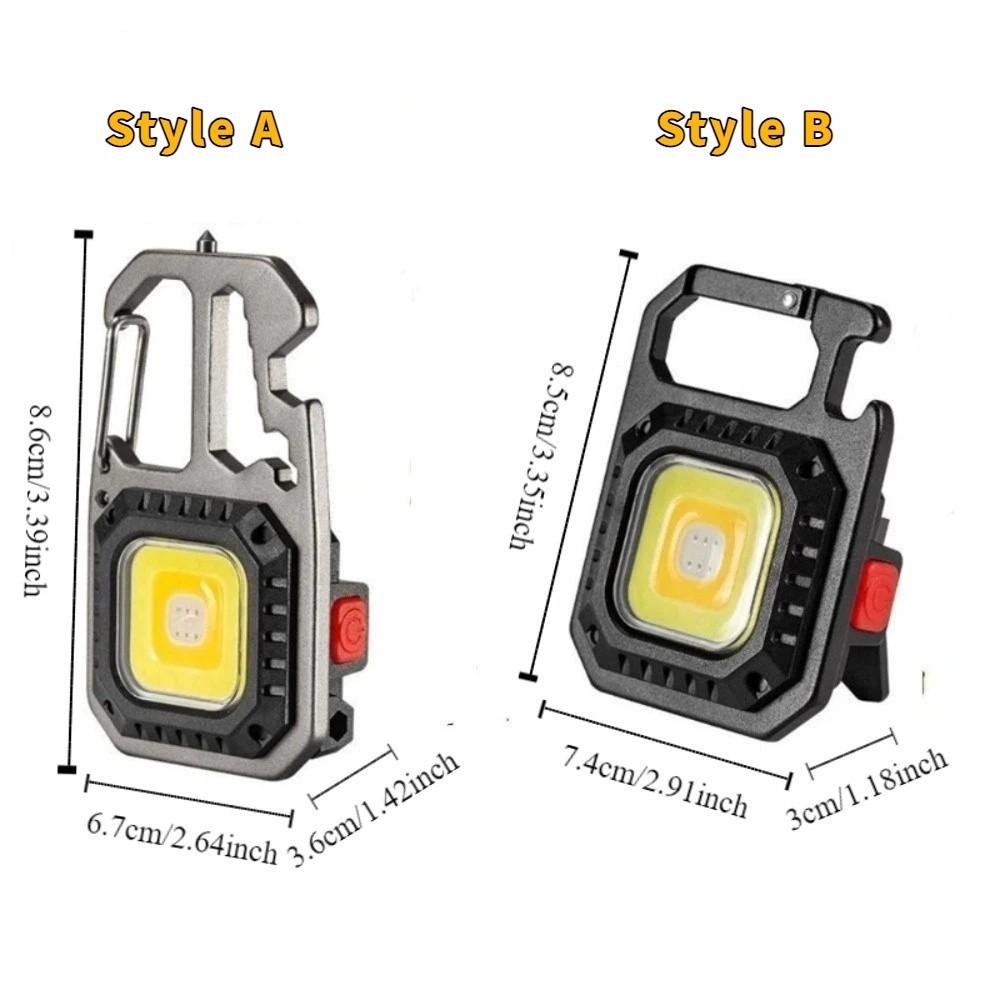 Small Light COB Keychain Work Light Magnetic Camping Emergency Light Mountain Climbing