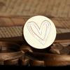 Round 3D Sealing Stamp Heads Love Heart Paint Seals Stamps  for Envelopes Postcards