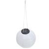 Waterproof LED Solar Cloth Chinese Lantern Outdoor Wedding Party Garden Hanging Hook Lamp