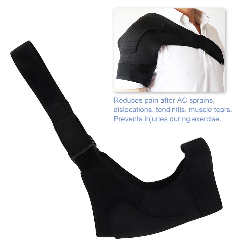 Adjustable Shoulder Brace Support with Pressure Pad Breathable Pain Relief Protection