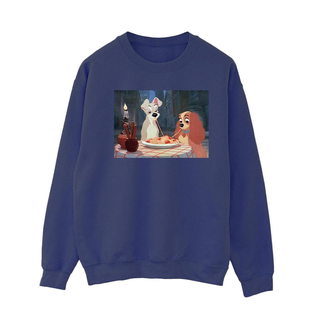 Disney Womens/Ladies Lady And The Tramp Spaghetti Photo Sweatshirt