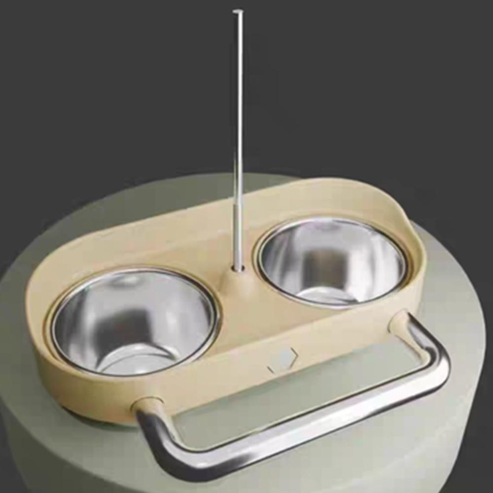 Double Bowl Bird Cage Feeder Large Capacity Bird Food Bowl Bird Water Bowl for Small Medium Birds