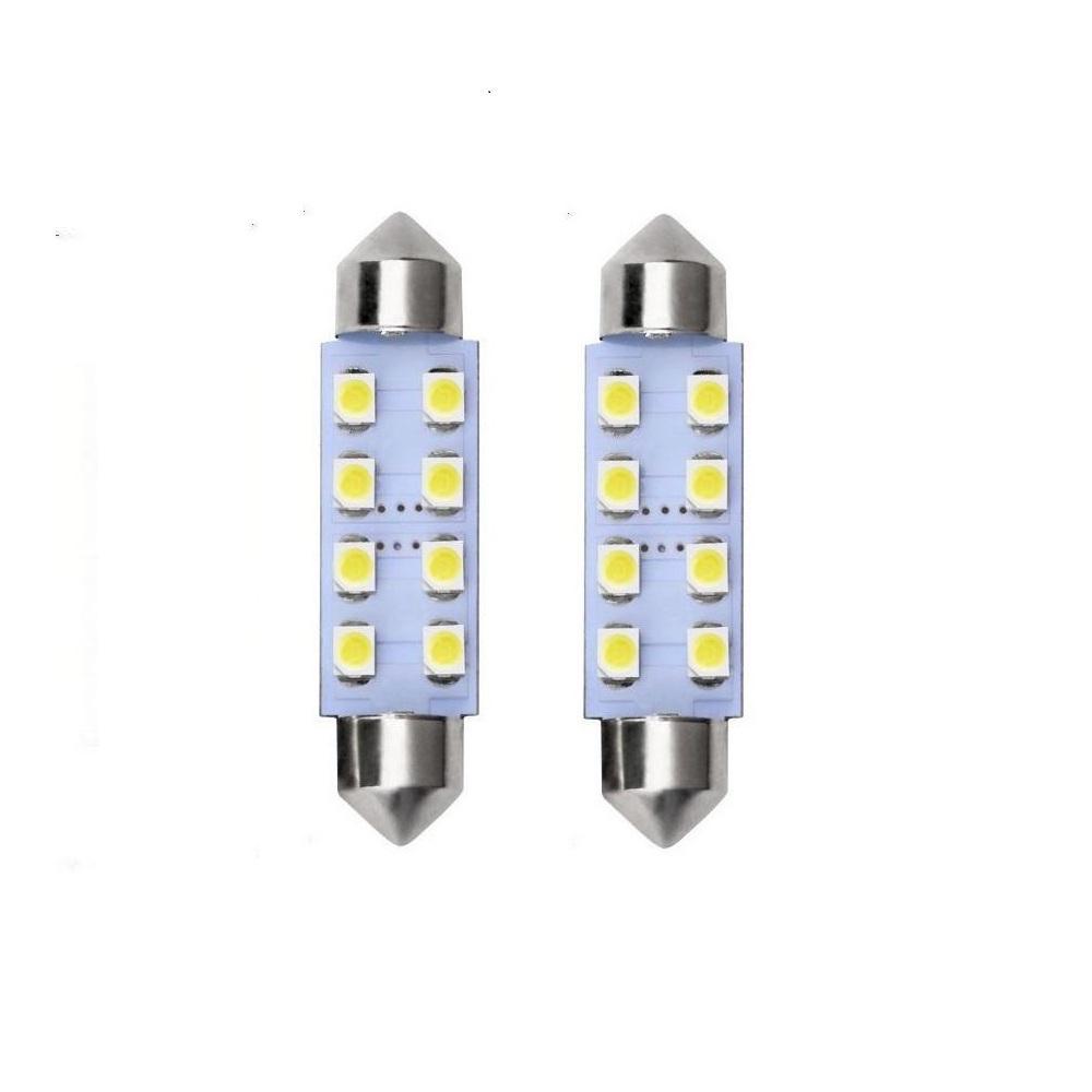 Светодиодные лампы для плафона освещения салона автомобиля - 2835 SMD, двухцокольные, упаковка по 4 или 2 шт.