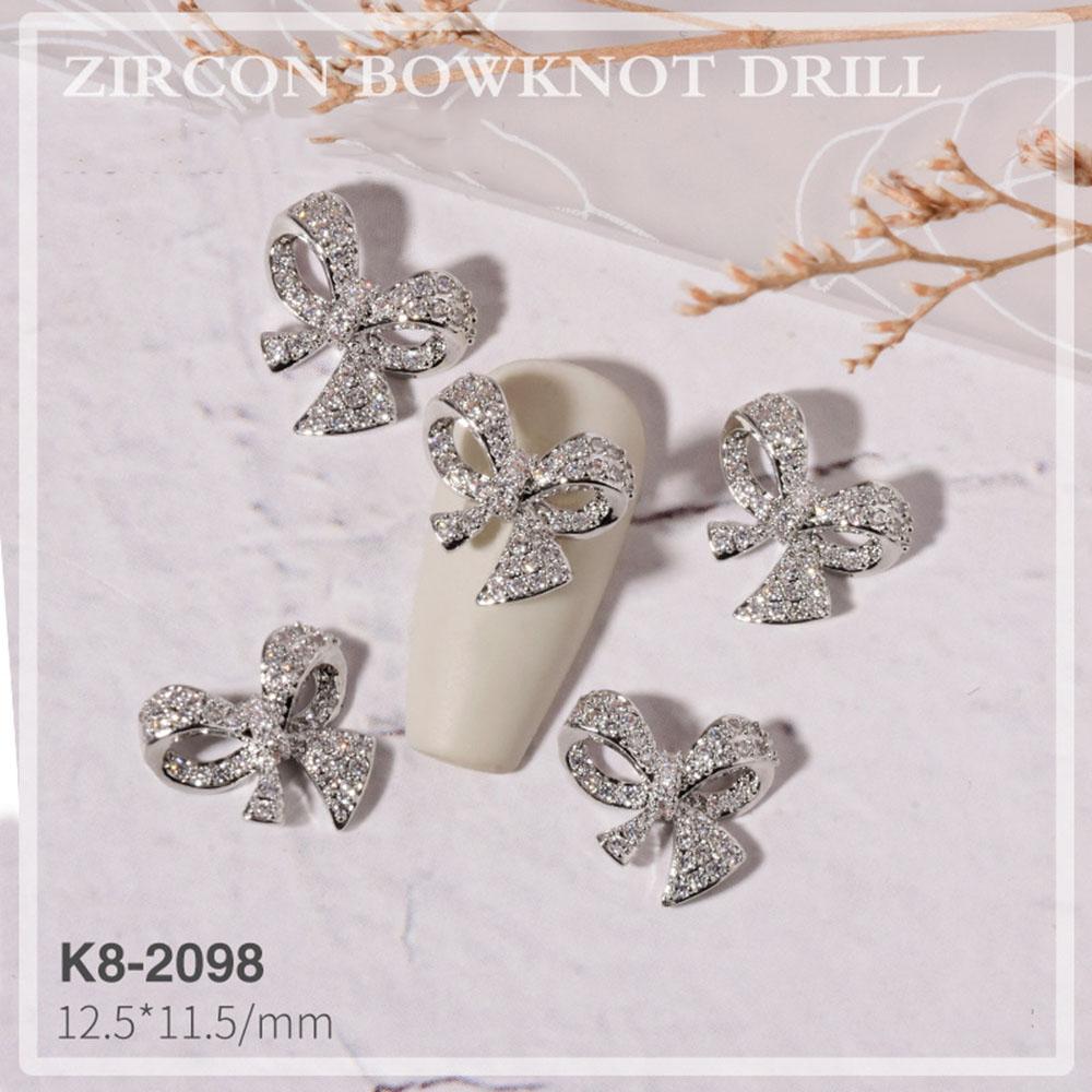 Украшения Роскошные DIY Украшения для нейл-арта Стразы для ногтей Аксессуары для маникюра Бантики Ювелирные изделия