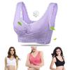 Women Lady Sexy Front Cross Adjustable Side Buckle Lace Vest Wireless Sport Bra For Ultimate Comfort And Style