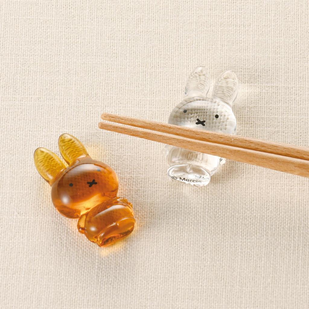 Dick Bruna Durable Clear Glass Chopstick 22 X 5 X 2 Cm Miffy Interior Birthday 209580 "Miffy" Rest, Approx. Diameter, Tableware, Goods, Gift, Present,