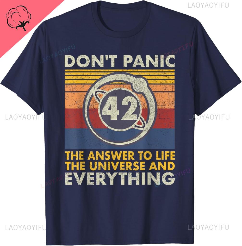 Answer To Life Universe And Everything 42 Is Meaning Of Life Tshirt Personalized Clothing Streetwear Cotton Unisexs Tshirts