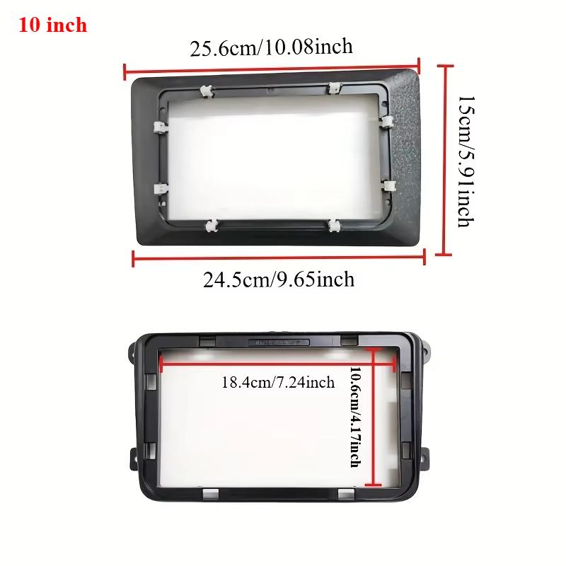 9/10 дюймов 2 DIN для Android головное устройство Рамка для автомагнитолы Комплект для VW для Skoda Seat Автомагнитола Приборная панель Фасция Ободок Лицевая панель