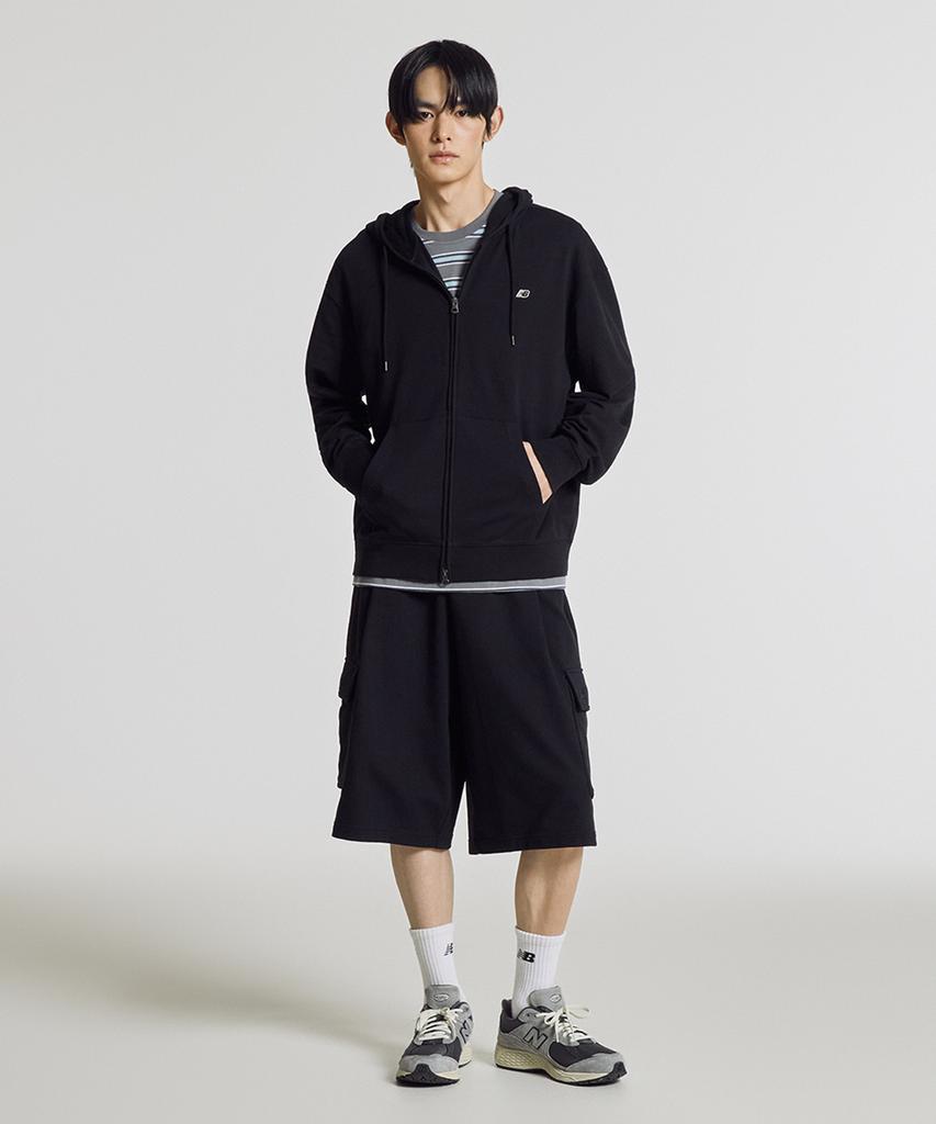 New Balance Nbmdg21403 / Унисекс Легкая Летняя Толстовка на Молнии Essential (черный)