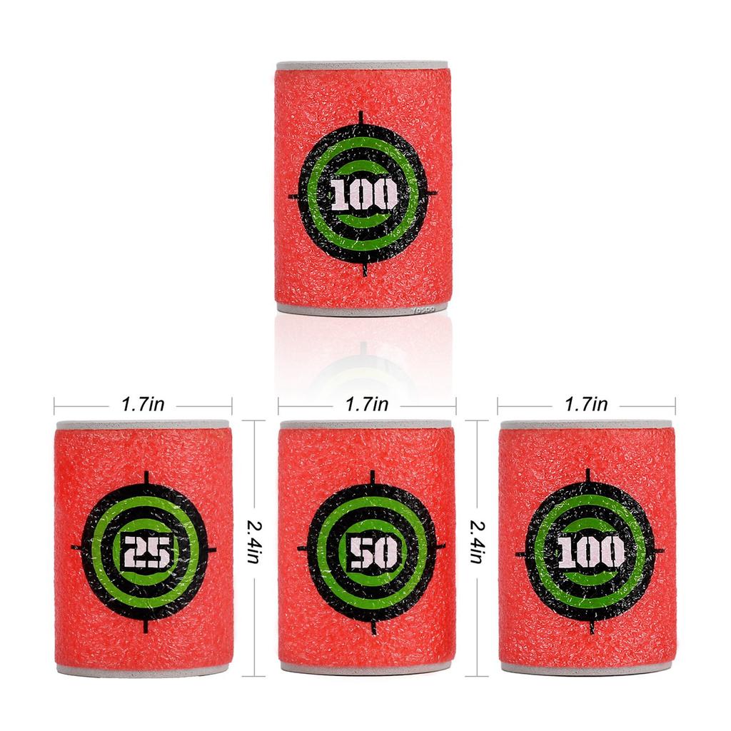 Kids 6/30Pcs Soft EVA Target Gun Shooting Game Children Garden Target Toy