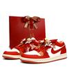 Air Jordan 1 Fulfillment Together Увеличивающие рост Низкие Винтажные Баскетбольные Кроссовки Женские Красные DC0774-180(Команда900-)