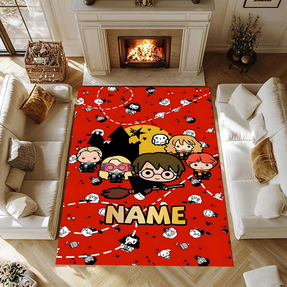 Warner Bros. Works (43) Customize your name rug, office chair cushion, home bedroom living room gift.