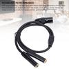 Plug and Play 3Pin XLR Male to Dual 6.35mm Female Gold Plated Stereo Converter Cable  Amplifier