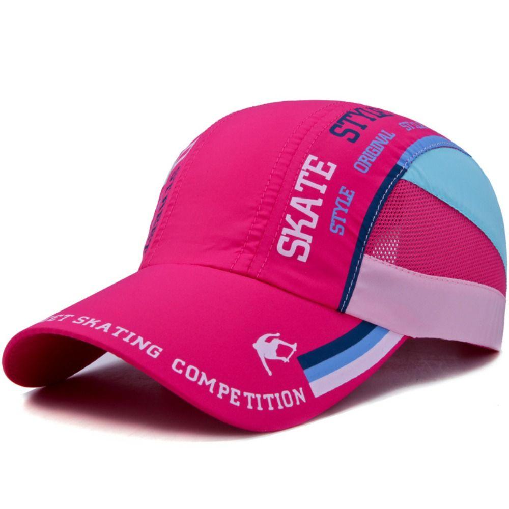 Letter Patchwork Sunshade Baseball Hat Ultra Thin Mesh Baseball Cap Quick Drying Hat  Couple