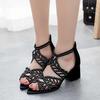 Women Summer Wedge Sandals Fashion Fish Mouth Pumps Sexy Hollow Out Shoes