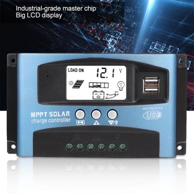 MPPT 40/50/60/100A Солнечный контроллер Dual USB LCD Display 12V 24V MPPT Солнечный контроллер батареи Солнечный контроллер