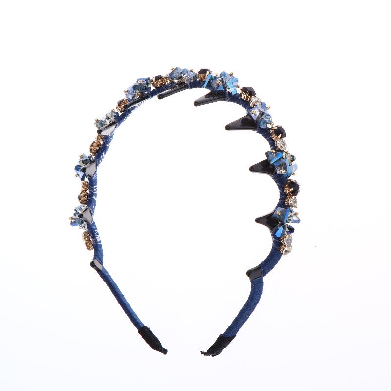 Stylish Rhinestone Hair Hoop Crystal Non Slip with Teeth for Women’s Daily Hair Fashion